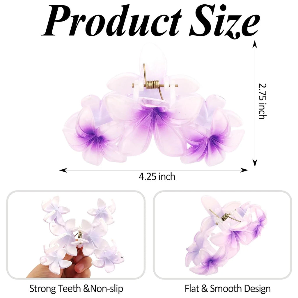 SHINE-4PCS Hawaiian Flower Hair Clip
