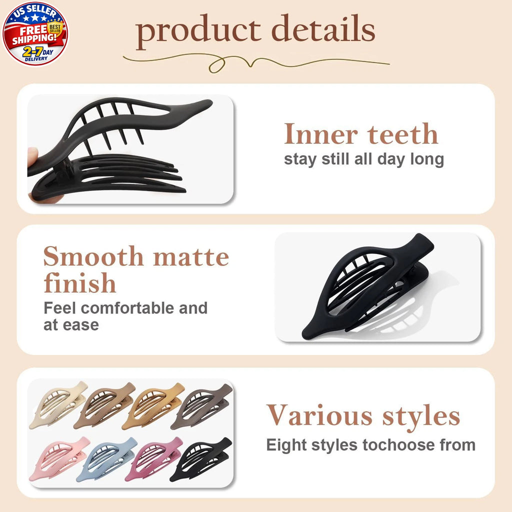 SHINE-8pc Hair Clips