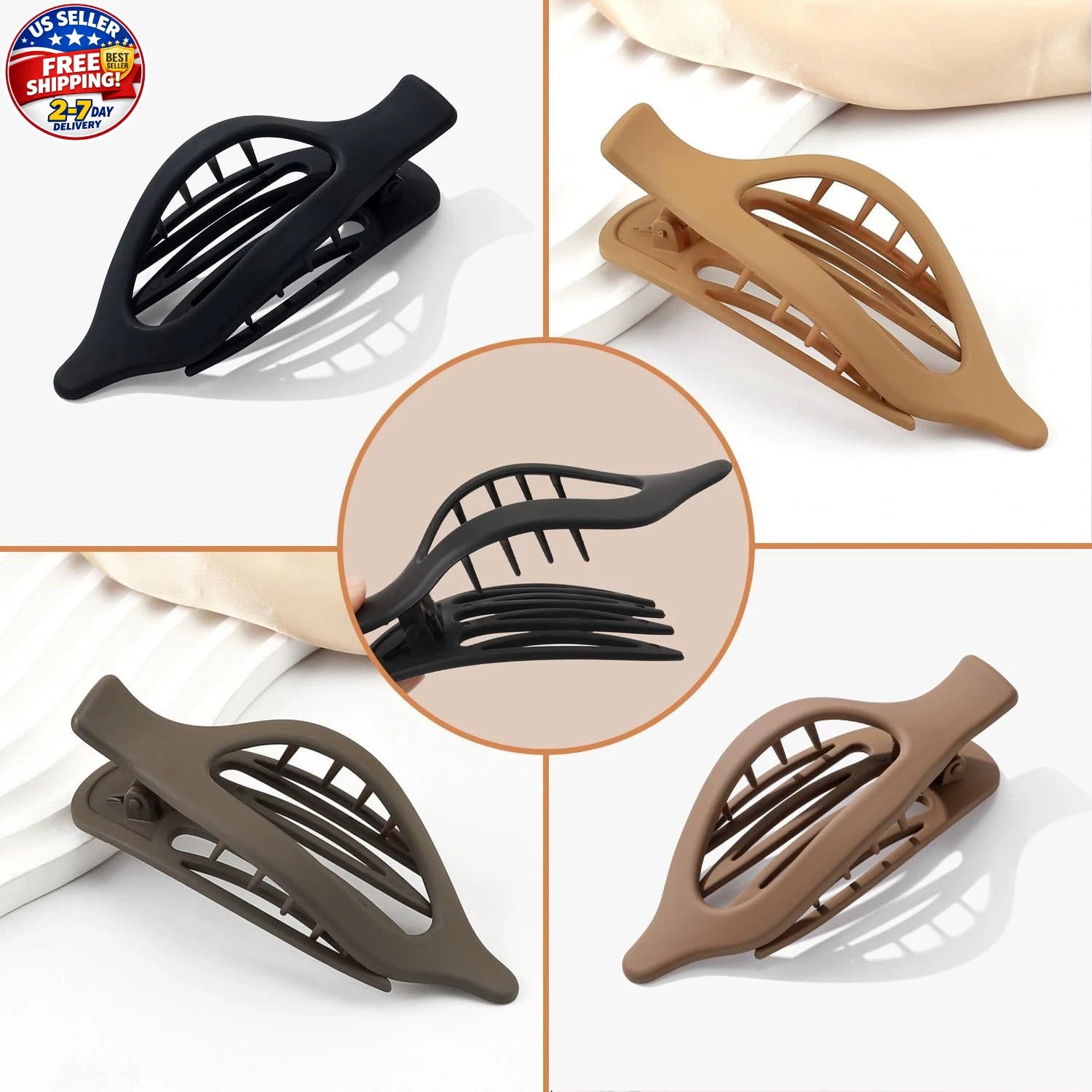 SHINE-8pc Hair Clips