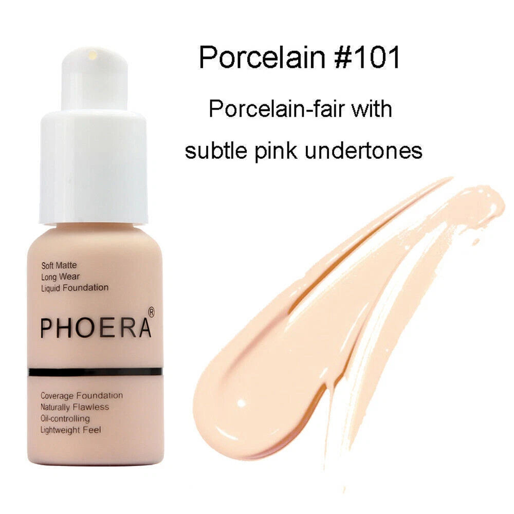 SHINE- Soft Matte Full Coverage Liquid Foundation Concealer