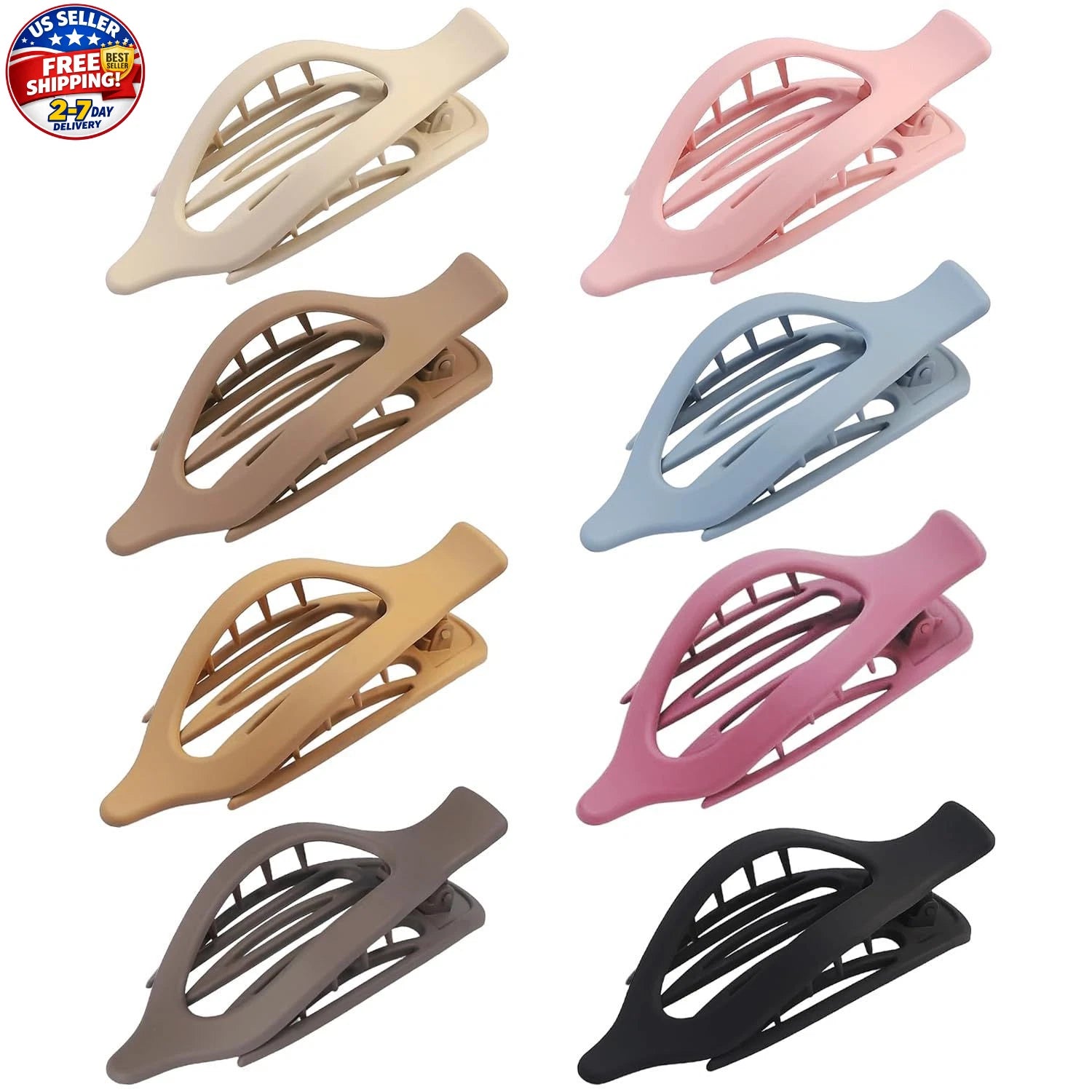 SHINE-8pc Hair Clips