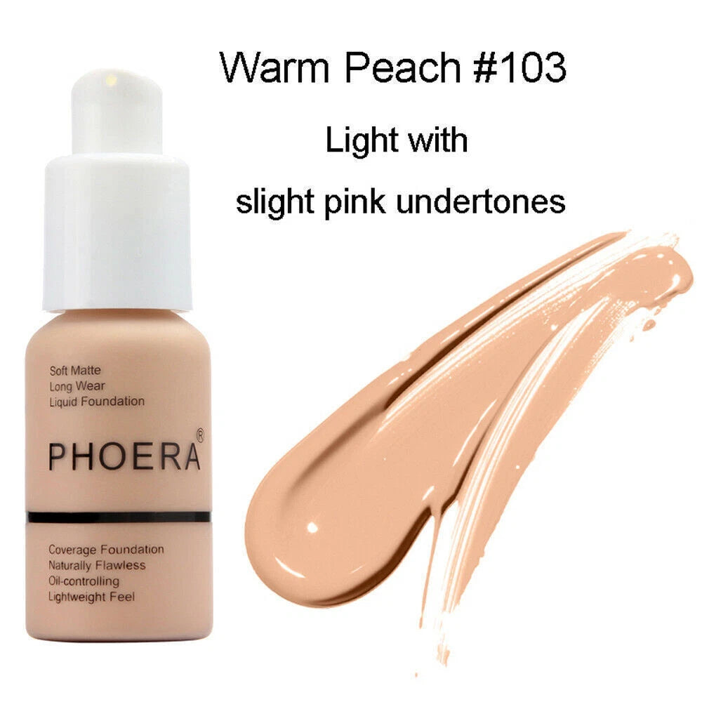 SHINE- Soft Matte Full Coverage Liquid Foundation Concealer